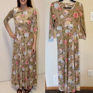 Orange Creek- FLORENCE SUEDED MAXI DRESS, Size Medium